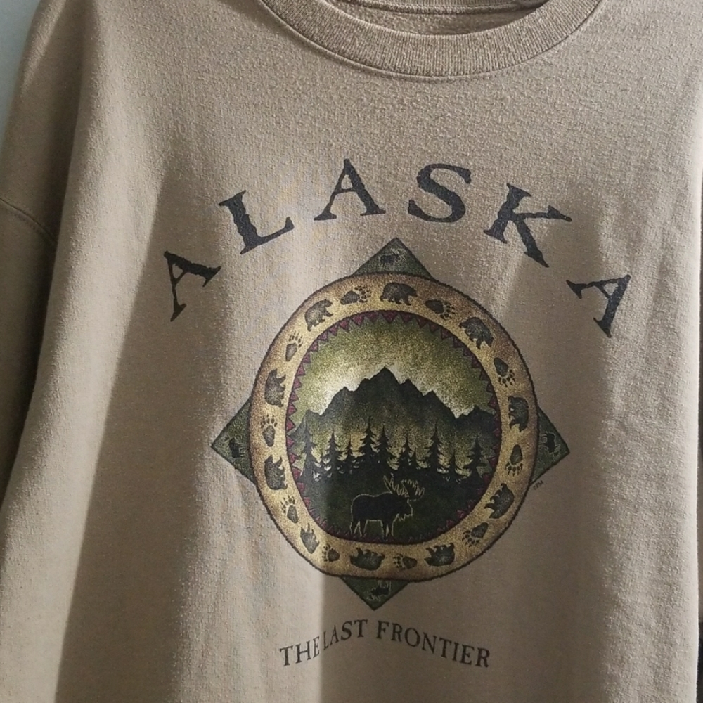 Alaska the last frontier tan sweater xl